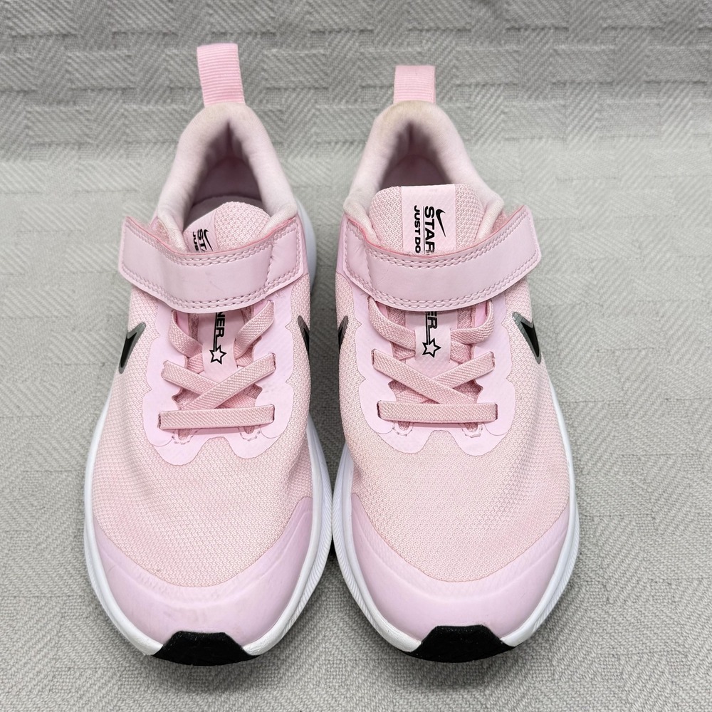 Nike Star Runner 3 Shoes Kids Size 13 Pink Mesh Adjustable Strap DA2777-601 - Picture 2 of 8